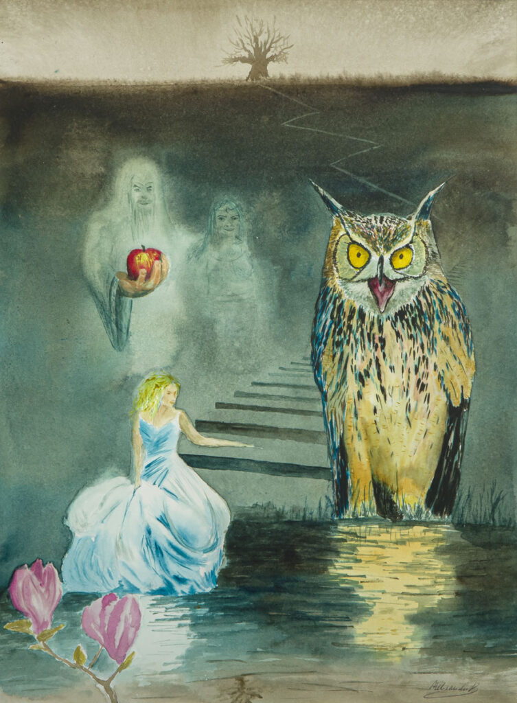 Akwarele Czarna Puma 02