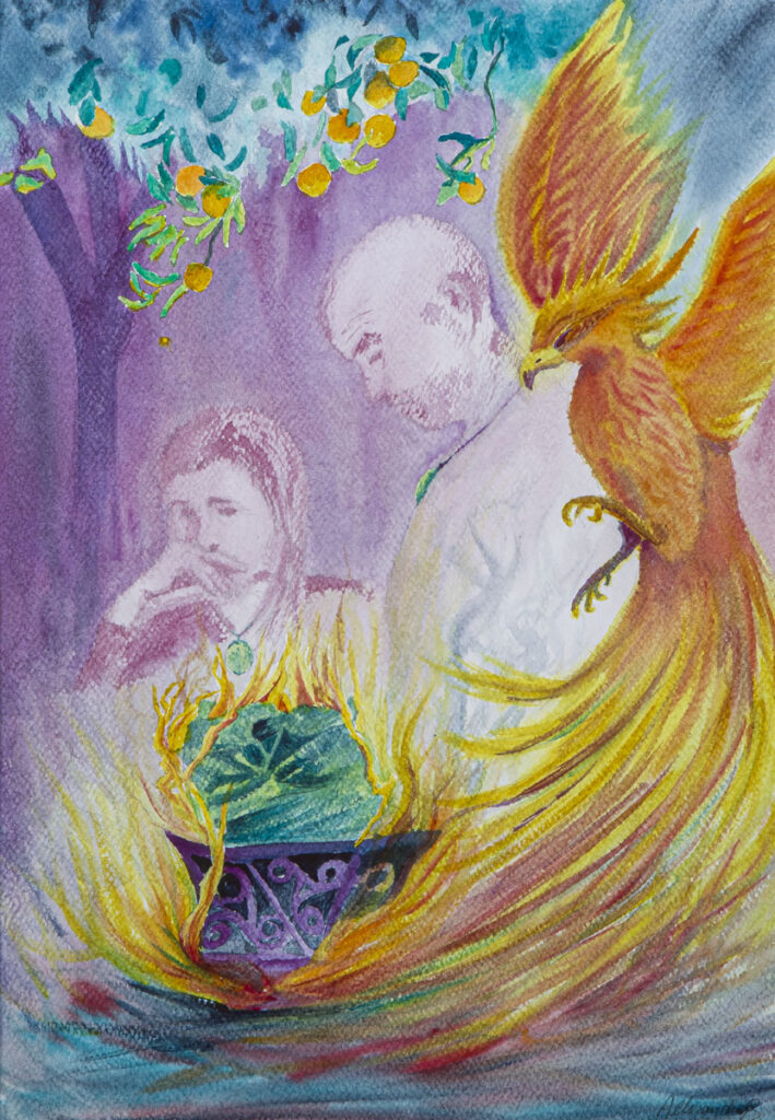 Akwarele Czarna Puma 03